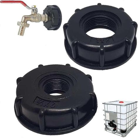 Joint pour cuve IBC, 2 adaptateurs pour cuve IBC 1/2 pouce, adaptateur pour cuve de vidange IBC 1 pouce, adaptateur pour cuve IBC à filetage grossier (1/5)