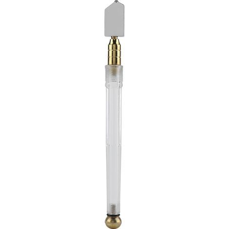 Glasschneider mit Metallgriff und geradem Kopf zum Schneiden von Glasfliesen und Spiegeln RT-208A (1/5)
