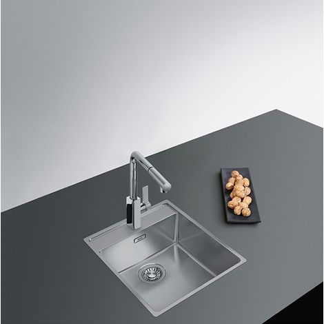 Franke Maris MRX 210-40 TL. Tipo di lavello: Lavello ad incasso, Forma del lavandino: Rettangolare, Materiale del lavandino: Acciaio inox. Larghezza: 430 mm, Profondità: 510 mm, Alte... - 127.0525.272 (1/3)