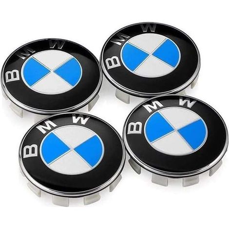 4 Stück 68-mm-Radkappen für BMW-Felgen, Radnabenkappen in Emblemform, Dekorationszubehör (1/5)