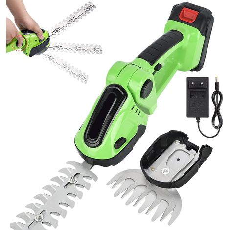 Taille-haies électrique 24V - longueur de coupe 16cm, pas de la lame 7.5cm - Avec batteries et un chargeur (1/5)