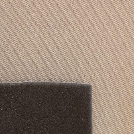 Tissu isolant thermique avec dos mousse laize Beige 150 cm