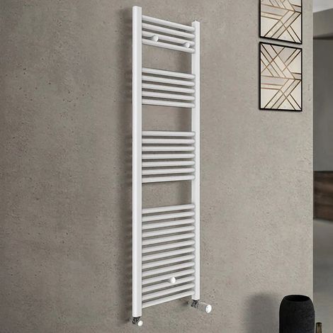 Termoarredo scaldasalviette 500x1420 bianco con interasse 45 cm Sanremo (1/4)