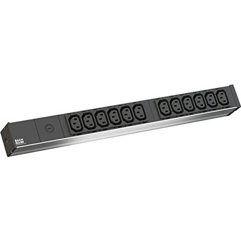 'BACHMANN 19 BASIC, MULTIPRISE EN ALUMINIUM, IT PDU 12 X C13 IEC, 10 A, 800.2284
