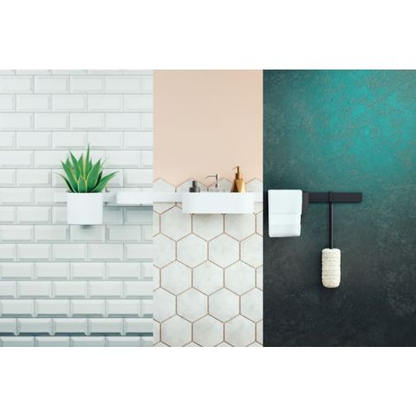 Barre de fixation WallStoris 700mm blanc mat (1/8)