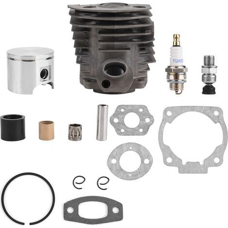 Pistón de cilindro de 46 mm con kit de juntas para motores Husqvarna 50, 51 y 55 Rancher Nikasil. (1/5)