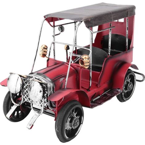 Handmade Vintage Retro Wrought Iron Car Ornament with Rustic Charm for Living Room, Office, Shop, Bedroom Decoration (1/5)