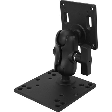 Support à double rotule en alliage d'aluminium avec adaptateur à rotule de taille C de 1,5 pouce pour tablette, téléphone portable et sondeur de pêche (1/5)
