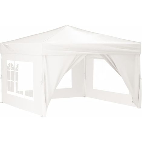 Tente de réception pliable avec parois Blanc 3x3 m vidaXL