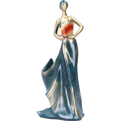 Lot de 2 Porte-bouteilles vin Décoratif Fille Figurine Support Bouteille Comptoir Bar Maison (1/5)