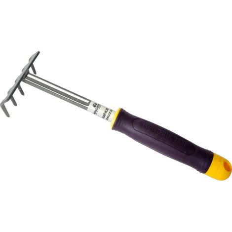 Petit Râteau de Jardin à Main en Plastique pour Balcon et Jardinière 31 cm - PANGIVO