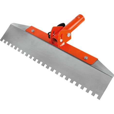 Platoir articulé avec lame dentée 10x10 – Compatible manche télescopique - Mondelin