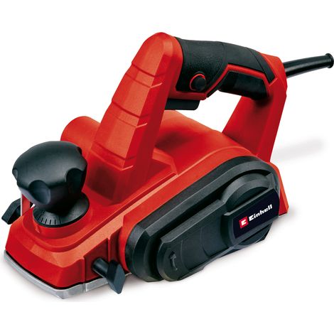 Einhell Rabot électrique TC-PL 750 (750 W, Largeur de rabotage 82 mm, Prise en main sûre et confortable) Livré avec une butée parallèle, une butée de profondeur, un fer CT
