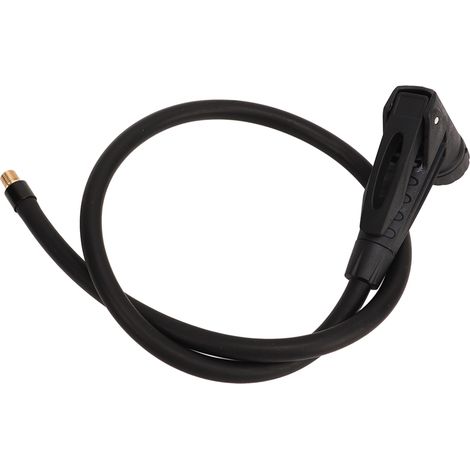 Tuyau de gonflage 60cm avec adaptateur buse 2-en-1 pour pompe à air de voiture, raccord gonfleur pneu, connecteur accessoire (1/5)
