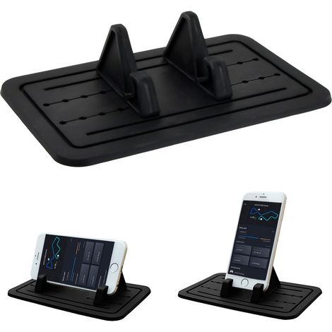 Support de Téléphone de Voiture Silicone, Porte-Téléphone Portable Automobile Antidérapant, Tableau de Bord Support de Téléphone Compatible avec Tous Les Smartphones (1/5)