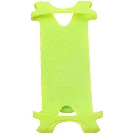 Support de téléphone pour vélo, fixation pour guidon en silicone antichoc et résistant aux chutes, vert 2025 (1/5)
