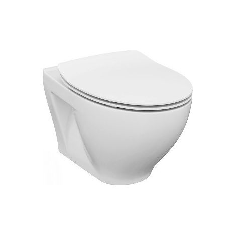 Cersanit Wandhängendes WC ohne Flansch + nicht einklipsbarer Fallbremsdeckel (Dormorimles)