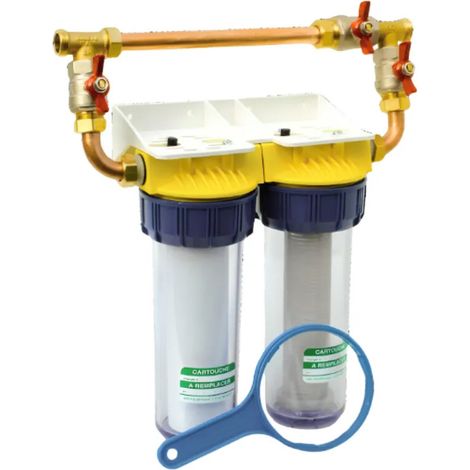 Duo By Pass Filter, Anti-Korrosions- und Anti-Kalk-Filter (1/2)