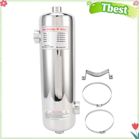 Tbest Échangeur de chaleur pour piscine Équipement de chauffage de circulation de piscine de réchauffeur de jouets brassard (1/5)