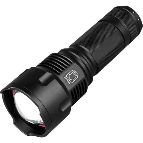 50 lampe de poche forte lumière lampe de poche rechargeable longue portée maison zoom extérieur projecteur pêche lumière (1/5)