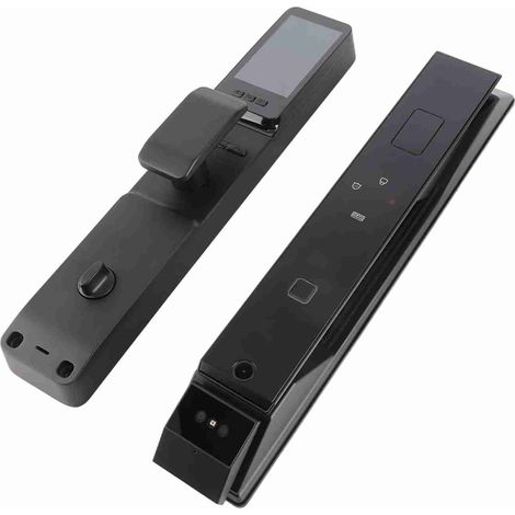 Serrure de porte intelligente à empreintes digitales, application avec caméra 1080P, serrure de porte intelligente à empreintes digitales 3D, 6 méthodes de déverrouillage, adaptée à différents types d (1/5)