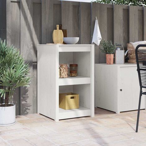 vidaXL Armoire de cuisine MEPPEL Blanc 55 x 55 x 92 cm Pin massif