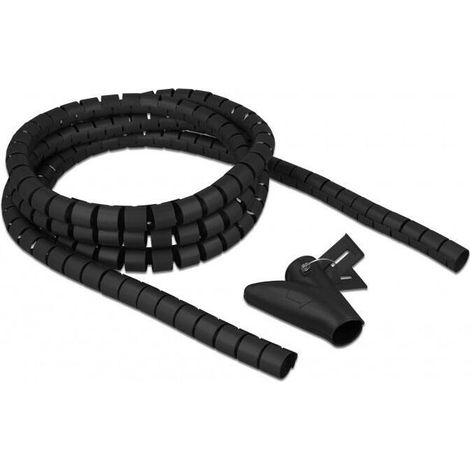 Delock manguera en espiral con herramienta de extracciÓn de 2,50m x 20 mm negra (1/2)