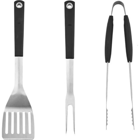 Ensemble d'ustensiles de Barbecue combinés en Trois pièces pour d'extérieur Blanc Fruit peach5 (1/5)