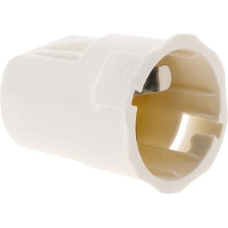Douille automatique à baïonnette B22 100W coloris blanc ZENITECH 841505 (1/5)