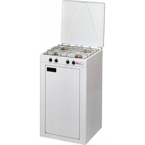 CFParker Fornello Cucina a Gas Gpl / Metano 4 Fuochi con Mobile Portabombola - 541CB - Fonte di alimentazione: Gpl
