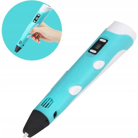 Stylo 3D pour enfants, imprimante créative et amusante, recharge bleue PE12