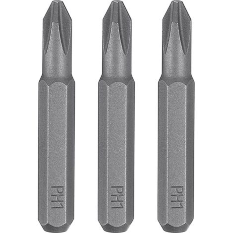 3pcs PH1 Embout de Tournevis Cruciforme 5/32" Tige Hexagonale 28mm Longueur Acier S2 Magnétique Tête Phillips pour Tournevis Manuels Électriques Réparation de Précision (1/5)