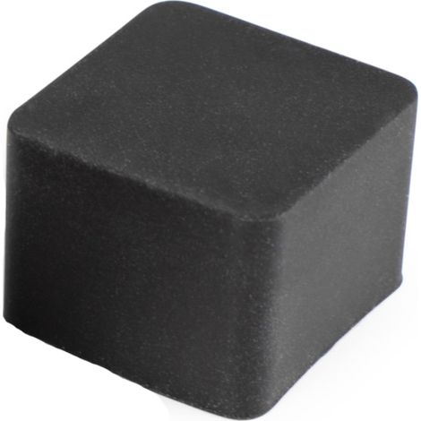 Embout de début/finition noir pour gaine flexible en silicone (1/4)