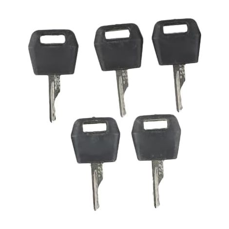 Satz mit 5 Ersatzzündschlüsseln für Traktor-/Baggergehäuse 1964831C2 Modelle 3394 4494 5120 5130 2344 2366 2377 2388 (1/5)