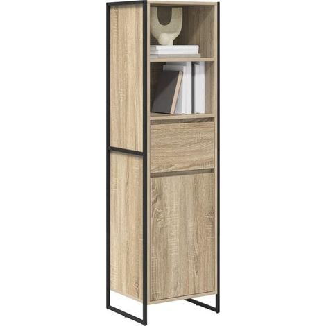 Bibliothèque Sonoma, Étagère de Rangement 43 x 36 x 150,5 cm en Bois d'Ingénierie, Meuble de Stockage Vertical pour Salon, Bureau ou Chambre (1/5)