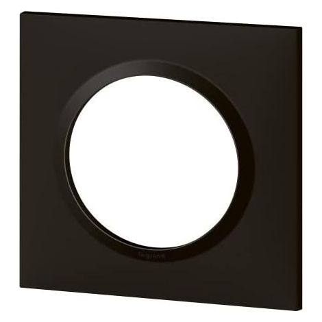 1 panneau carré pour prises et interrupteurs décoratifs - noir velours (1/3)