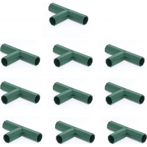 Connecteurs PVC 3 Voies 16 mm pour Serres, Construction et Mobilier Support Stable et Plat (1/4)