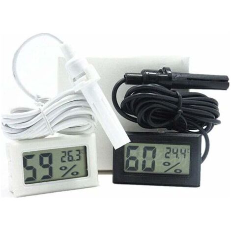 BUNTHAUS PA Capteur Numérique Mini Ruche Thermomètre Hygromètre Compteur Électronique Apiculture Noir Blanc (1/4)