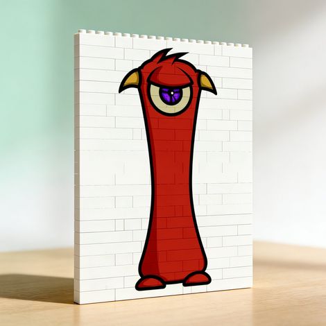 Cadre photo en blocs et briques, cadeau pour lui, elle et les amoureux (1/5)