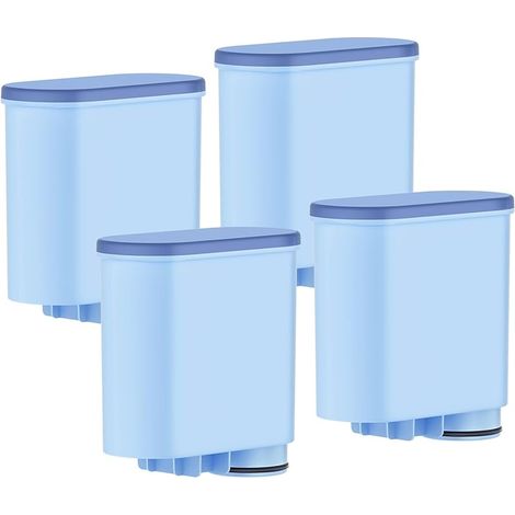 Lot de 4 filtres à eau compatibles Philips AquaClean CA6903/10, CA6903/22. Compatible avec Saeco Philips LatteGo. Sans BPA, anti-calcaire, améliore le goût
