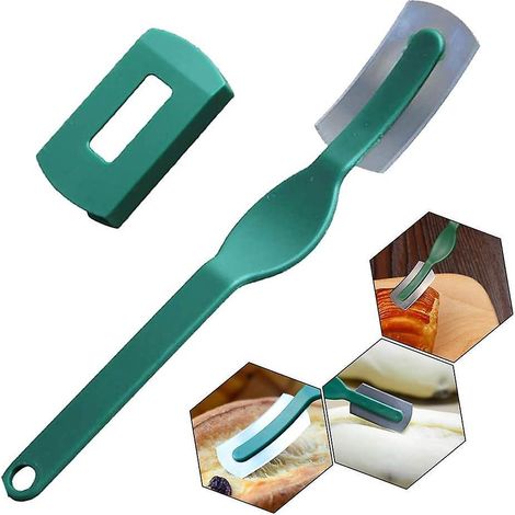 1 Pice Lame Professionnelle Pour Pain, Correcteur De Pte, Manche En Plastique, Outil De Coupe En Acier Tranchant Au Carbone Pour Pain Avec Tui De (1/5)