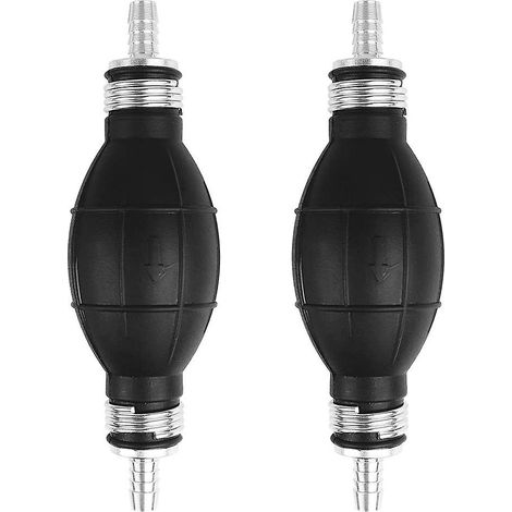 Pompe à carburant manuelle à bille de 8 mm, compatible avec les automobiles et les bateaux, lot de 2, pour le transport d'essence, de diesel, d'eau et d'autres liquides. (1/5)
