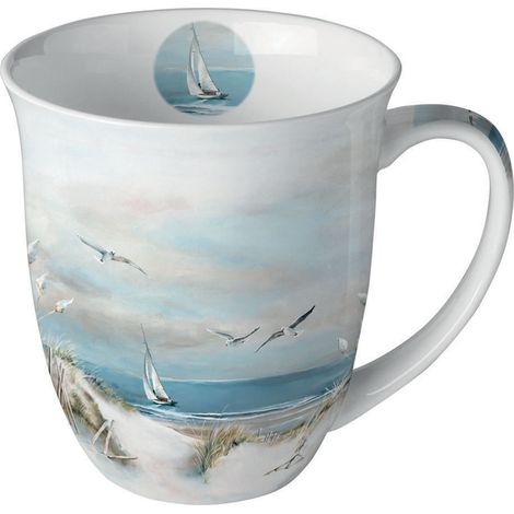 Mug balade marine en porcelaine fine 400 ml