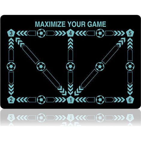 Tapis Pédagogique pour l'Entraînement Footballistique - Développe la Technique, le Contrôle et la Coordination - Pour un Entraînement Efficace à Domicile