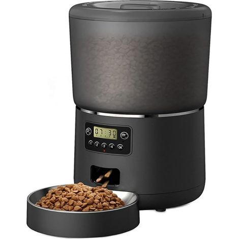 1 Distributeur automatique, 4L, minuterie programmable, bol inox, chat chien (1/5)
