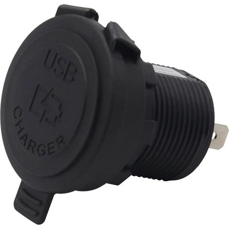 Doppelte USB-12-24V-Steckdose für Autos, SUVs und andere Fahrzeuge, kompatibel mit USB-A- und Typ-C-Schnellladung.