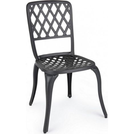 Sedia alluminio antracite esterno cm 44 x 46 x 89h (1/5)