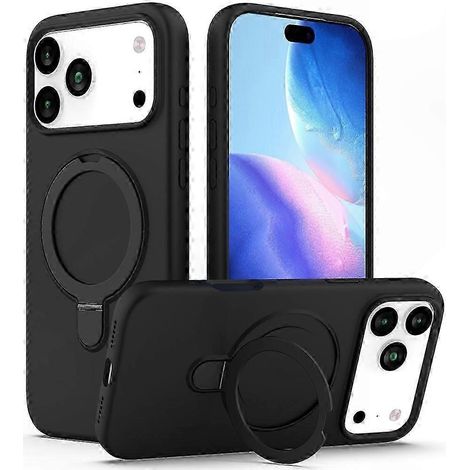 Coque Hybride Silicone et PC avec Béquille MagSafe pour iPhone 17 Pro, Protection Robuste et Aimantée, Compatible Charge Sans Fil, Design Fin et Léger, Support Visionnage (1/5)