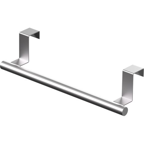 Porte-serviettes de cuisine de 23 cm à fixer au-dessus d'un meuble - Argenté, acier inoxydable - Lot de 1