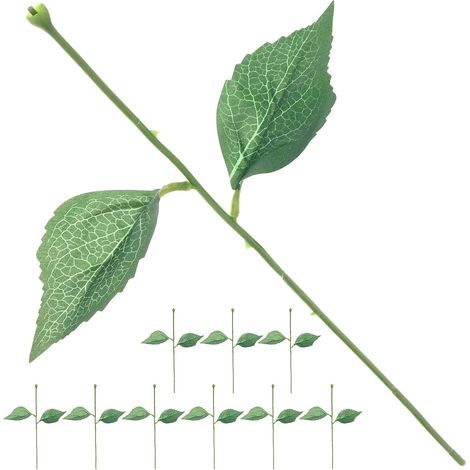 Tiges Vertes pour Fleurs Artificielles Flexibles en Plastique, 10 Sets pour Décoration de Mariage et Bricolage DIY (1/5)